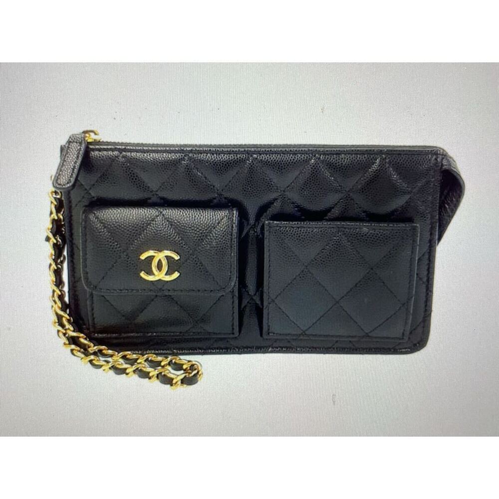Chanel Matelasse Chain Clutch Bag